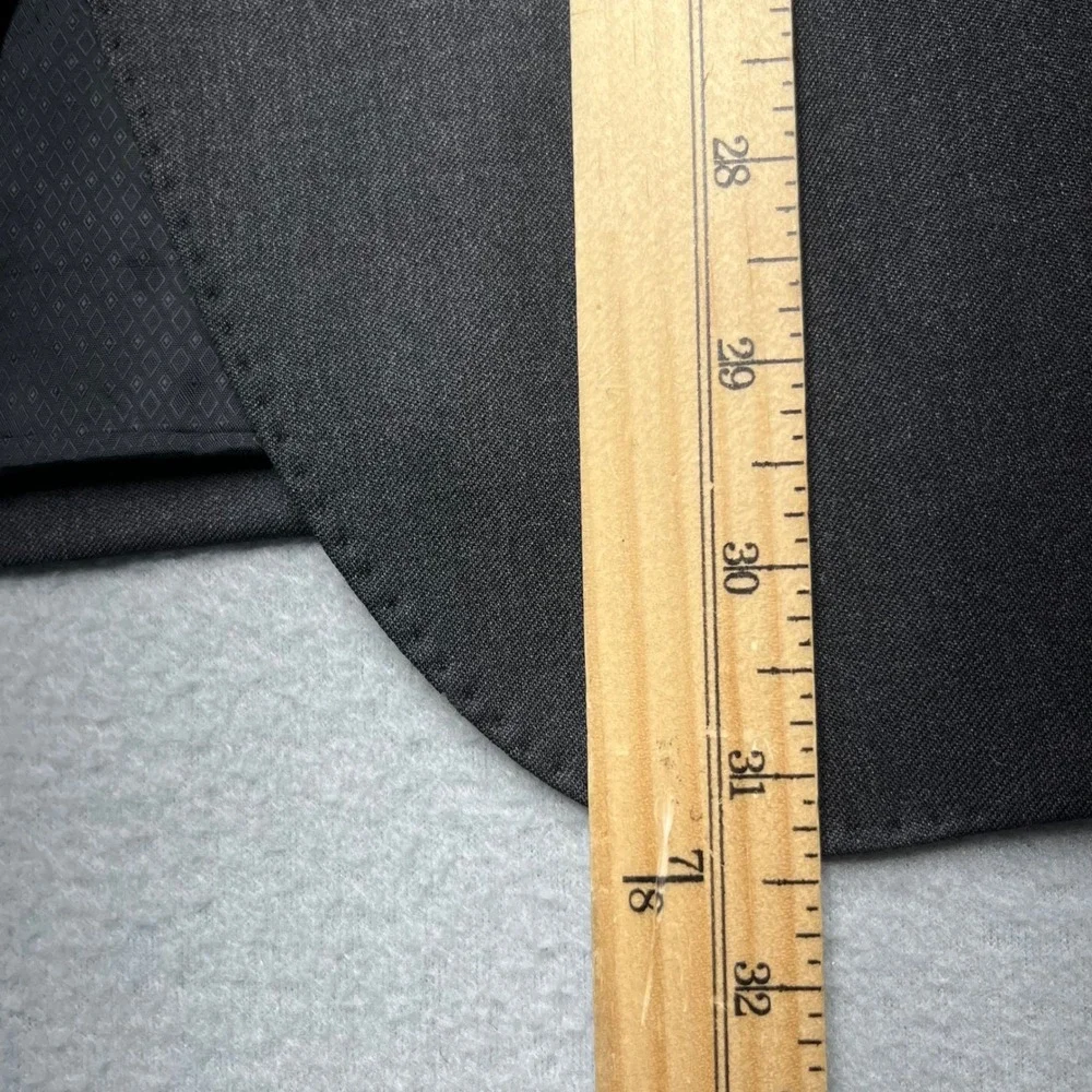 HUGO BOSS Men's Charcoal Super 100 Wool Suit Jacket Blazer Made‎ in Bulgaria 40R